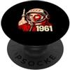 Vostok Space History Yuri Gagarin Spazio sovietico 1961 PopSockets PopGrip Adesivo