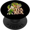 Kattos Tea Rex: il simpatico dinosauro amante del tè PopSockets PopGrip Adesivo