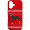 Christmas Black & Tan Coonhound Ugly Hol Custodia per iPhone 17 Nero e Tan Coonhound Natale