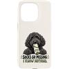 Socks Go Missing I Know Nothing Dog Humo Custodia per iPhone 15 Pro Divertente calzino ladro cane nero scarabocchio proprietario umorismo