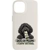Socks Go Missing I Know Nothing Dog Humo Custodia per iPhone 14 Divertente calzino ladro cane nero scarabocchio proprietario umorismo