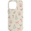 Cute Christmas & Cozy Winter Xmas Patter Custodia per iPhone 14 Pro Max Palla di vetro con neve e albero di pan di zenzero per Natale