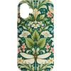 Vintage Botanical Nature Art Custodia per iPhone 16 Plus Motivo floreale vintage con uccelli botanici e libellule