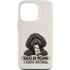 Socks Go Missing I Know Nothing Dog Humo Custodia per iPhone 13 Pro Divertente calzino ladro cane nero scarabocchio proprietario umorismo