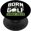 Swing Drive Repeat Golf Birthday Party S Born To Golf Since 2019 Anno di nascita Golf Compleanno PopSockets PopGrip Adesivo