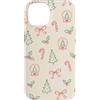 Cute Christmas & Cozy Winter Xmas Patter Custodia per iPhone 14 Palla di vetro con neve e albero di pan di zenzero per Natale