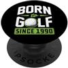 Swing Drive Repeat Golf Birthday Party S Born to Golf Since 1990 Anno di nascita Golf Compleanno PopSockets PopGrip Adesivo