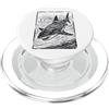 Grande Squalo Bianco Oceano Subacqueo Im Grande Squalo Bianco Illustrazione Squalo PopSockets PopGrip per MagSafe