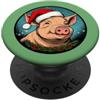 Christmas Animals maialini natalizi/Babbo Natale maiale PopSockets PopGrip Adesivo