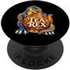 Kattos Tea Rex: il simpatico dinosauro amante del tè PopSockets PopGrip Adesivo