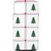 Cute Christmas & Cozy Winter Xmas Patter Custodia per iPhone 12/12 Pro Rosa Verde Finestra Plaid Albero Natale Natale Ragazze Ragazze