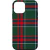 Cute Christmas & Cozy Winter Xmas Patter Custodia per iPhone 12 mini Verde bosco Rosso Tartan Plaid Navy Check Natale Natale