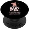 Pig and Farm Animal Humor Designs Divertente gioco del lancio del fango - Maialino PopSockets PopGrip Adesivo