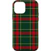 Cute Christmas & Cozy Winter Xmas Patter Custodia per iPhone 12 mini Verde bosco Rosso Evergreen Tartan Plaid Natale Natale