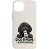 Socks Go Missing I Know Nothing Dog Humo Custodia per iPhone 14 Plus Divertente calzino ladro cane nero scarabocchio proprietario umorismo