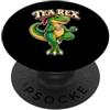 Kattos Tea Rex: il simpatico dinosauro amante del tè PopSockets PopGrip Adesivo