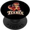 Kattos Tea Rex: il simpatico dinosauro amante del tè PopSockets PopGrip Adesivo