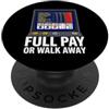 Video Poker Gambler Casino Apparel Video Poker Gambler Full Pay Or Walk Away Casino PopSockets PopGrip Adesivo