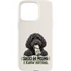 Socks Go Missing I Know Nothing Dog Humo Custodia per iPhone 15 Pro Max Divertente calzino ladro cane nero scarabocchio proprietario umorismo
