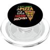 Pizza Lover Scary Movie Night Horror Fil Voglio solo mangiare pizza e guardare film horror fan horror PopSockets PopGrip per MagSafe