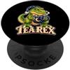 Kattos Tea Rex: il simpatico dinosauro amante del tè PopSockets PopGrip Adesivo
