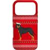 Christmas Black & Tan Coonhound Ugly Hol Custodia per iPhone 17 Pro Nero e Tan Coonhound Natale