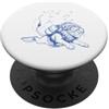 Funny Animal Scuba Diver Men Women Gifts Leone Immersione subacquea Immersione oceanica Leone Scuba Diver PopSockets PopGrip Adesivo
