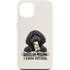 Socks Go Missing I Know Nothing Dog Humo Custodia per iPhone 13 Divertente calzino ladro cane nero scarabocchio proprietario umorismo