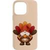 Thanksgiving Decor and Accessories Custodia per iPhone 14 Pro Max Adorabile gnomo del Ringraziamento in Turchia Costume Design