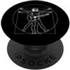 Lobro Design Vitruvian Man Chitarra Spagnola Classica Vinci Art Musicista PopSockets PopGrip Adesivo