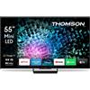 Thomson 55MG7C15 Q70 Series Televisore Smart MiniLED 55'' 4K UHD 144 Hz Google TV HDR10 colore Nero