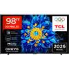 TCL 98P8L TV QD 98 pollici 4K HDR Google TV 144Hz Nero