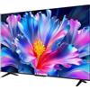TCL 55P6L Smart TV QLED 55'' 4K Ultra HD Google TV Game Master HDMI 2.1 Dolby Audio colore Nero