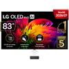 LG OLED83W69LA.API Wallpaper TV Smart TV 4K OLED evo 83'' 120 Hz Wi-Fi 6E Bluetooth 5.3 colore Marrone
