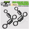 9KM DWLIFE Girelle a 3 vie Pesca Crossline Girevole Acqua salata 25 ~ 100 Pz Esche da pesca Anello Catena Connettore Acqua dolce Traina Pesce gatto Rig