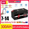 BEMORY Disponibilità EU: Batteria LiFePO4 24V 300Ah, 100Ah Bluetooth, BMS 8S 200A, 25.6V 140Ah, 6000+ Cicli, Celle di Grado A, Consegna in 3-5 Giorni