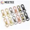 Meetee 10-50 pezzi Moschettoni Girevoli in Metallo da 8mm, Chiusure a Scatto per Catene di Borse, Ganci per Collari per Cani, Accessori Fai-da-Te