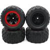 YSIDO 4PCS 85 millimetri Pneumatici In Gomma Antiscivolo Ruote per SCY 16101 16102 16103 Pro MJX Hyper Go 14210 16210 1/14 1/16 RC Monster Truck Pneumatici