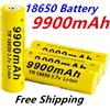 Aleaivy 18650 Batteria Batteria ricaricabile 3.7V 18650 9900mAh Capacità Li-Ion Batteria ricaricabile per Torcia elettrica Batteria