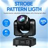 MINGJIE Mini Faro a LED da 60W con Effetti di Luce, Controllo DMX512, Attivazione Sonora, Modalità Master-Slave, Lampada per Discoteca, Feste, Casa, Bar, KTV, Matrimoni, Illuminazione da Palco, Spina EU