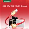 UGREEN Cavo USB Type-C a Type-C UGREEN PD60W Ricarica Rapida 3A Intrecciato per Apple iPhone 17 16 15 iPad Macbook Caricatore Veloce Android 1m