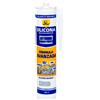 NONE CONFEZIONE da 3 o 6 Silicone Antimuffa 280 ml per Bagno e Cucina - Sigillante Sanitario ad Alta Resistenza - Bianco, Nero, Grigio e Trasparente - Sigillante Impermeabile per Doccie, Lavandini,