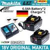 Makita La batteria originale Makita agli ioni di litio da 6.0Ah può sostituire BL1815N BL1820B BL1830B BL1850B BL1860B LXT400 per utensili elettrici Makita.