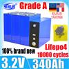 DIANKAISHOU 1-48PCS 3.2V 340Ah 12V 24V Batteria Lifepo4 al Litio Ferro Fosfato per Camper, Auto da Golf, Yacht Grado A Senza Tasse