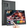 Anmite Monitor Portatile Touch da 16' 2.5K 144Hz 2560*1600 16:10 100% sRGB 500Cd/m² Display da Viaggio per Gaming per Laptop Switch PS4 PS5 Xbox