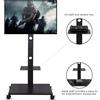 StarTech Supporto TV mobile - Modello U-690-LZ-RBS - Altezza regolabile - Inclinazione ±15° - Per televisori da 81 a 165 cm - Standard VESA 600 × 400 - Massimo 30 kg - Colore: nero