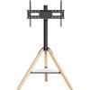 StarTech Supporto TV - Treppiede da pavimento - Per schermo da 190 cm - Standard VESA 600 x 400 - Altezza regolabile da 130 a 150 cm - Inclinabile - Capacità massima: 40 kg - Colore: nero