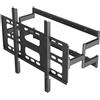 StarTech Supporto a parete per televisore - Modello U-Z1688-100-RBS - Articolato completo - Per schermi da 254 cm - Standard VESA 600x400 - Capacità massima: 120 kg - Braccio articolato doppio - Colore: nero