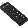 Verbatim Verbatim Keypad Secure - Memoria USB-C 3.0 con tastierino dÂ'accesso e crittografia dei dati - 128 GB - Nero (Verbatim KEYPAD SECURE USB 128GB USB C) 49432