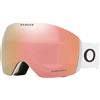 OAKLEY FLIGHT DECK L MATTE WHTE WPRZM ROSE GOLD Maschera Sci / Snowboard